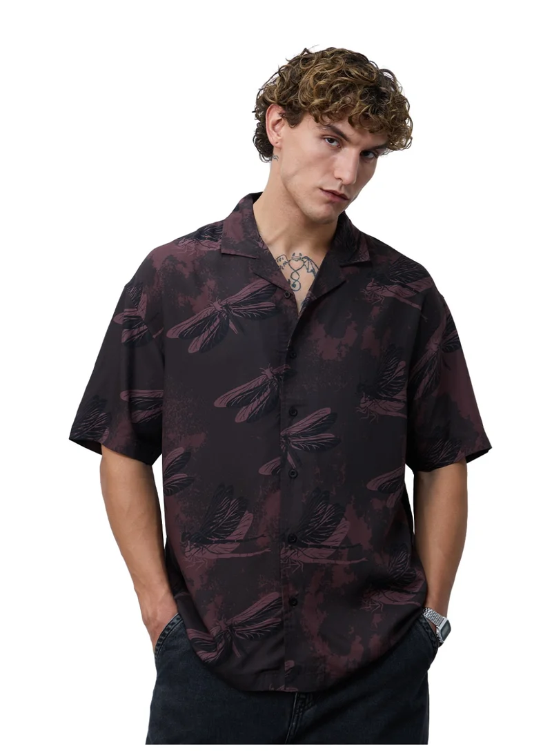 Oversized Shirt: Dragonfly Men